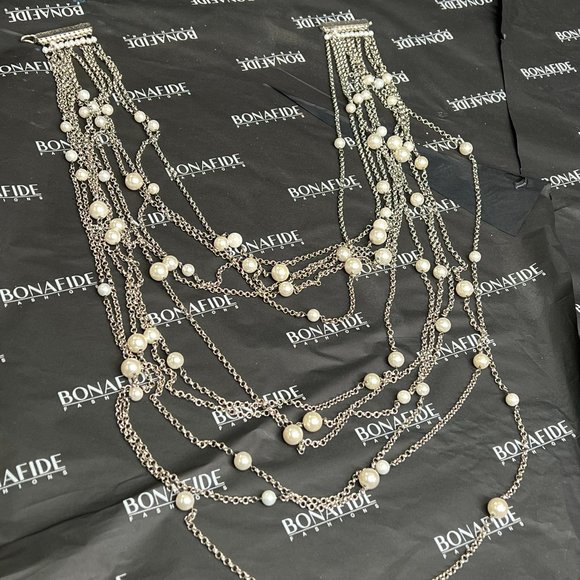 ROSANTICA MILANO SILVER EVENING NECKLACE| WOMENS - Picture 1 of 3